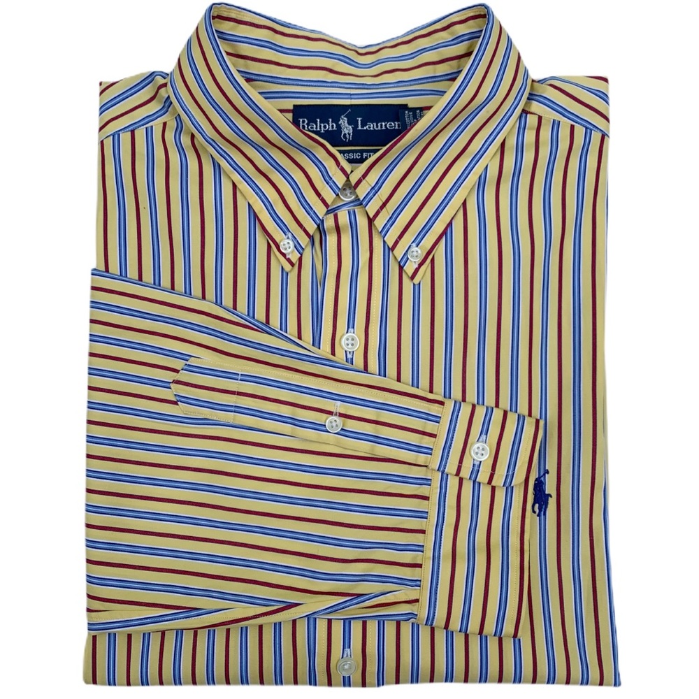 SOLD! Ralph Lauren Polo Striped Button Down
